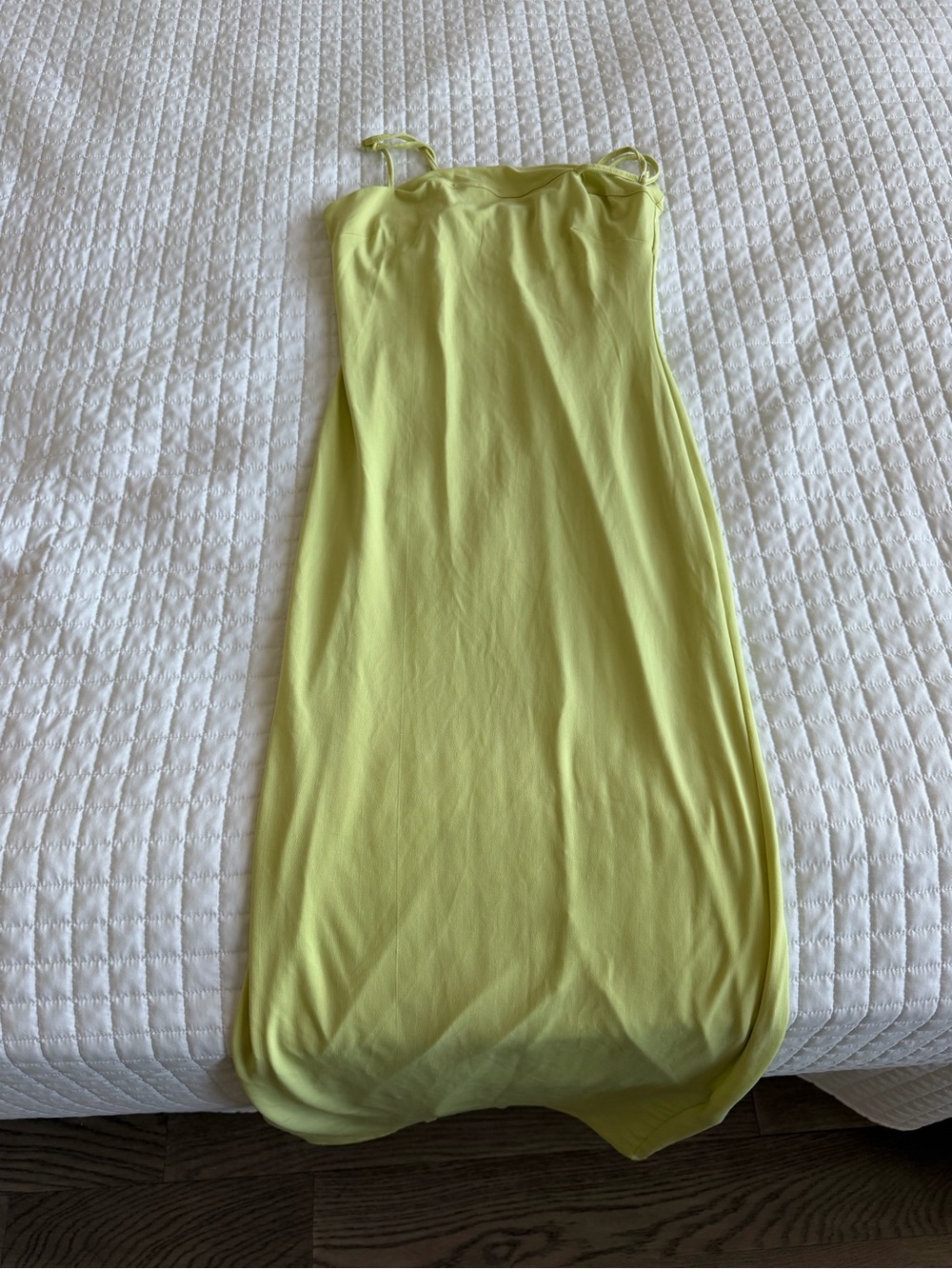 Forever 21 Neon Yellow Slip Maxi Dress
